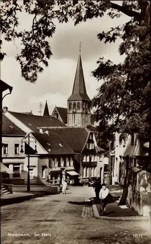 Ak Mettmann in Nordrhein Westfalen, Im Hatz, Kirchturm