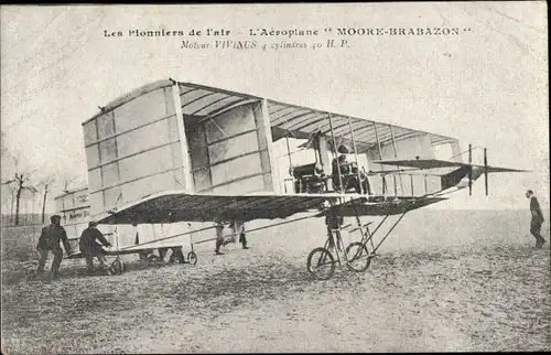 Ak Les Pionniers de l'air, l'Aeroplane Moore Brabazon