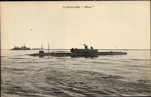 Ak Französisches Kriegsschiff, U-Boot, Le Submersible Silure
