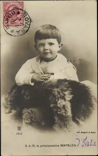 Ak SAR La Principessa Mafalda, Prinzessin von Italien, Portrait