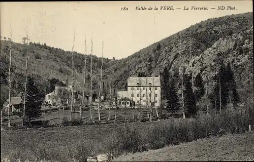 Ak Condé sur Noireau Calvados, Vallee de la Vere, La Verrerie