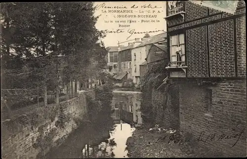 Ak Condé sur Noireau Calvados, Pont de la Rogue