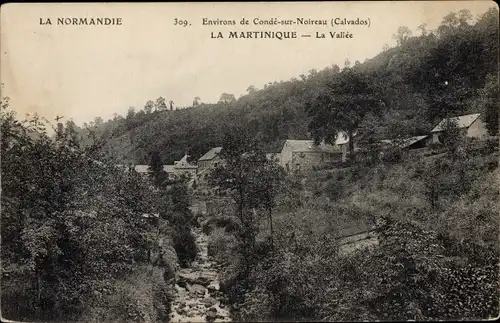 Ak Condé sur Noireau Calvados, La Martinique, La Vallee
