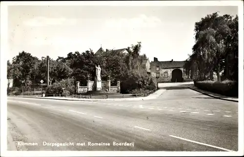 Ak Klimmen Limburg Niederlande, Dorpsgezicht met Romeinse Boerderij