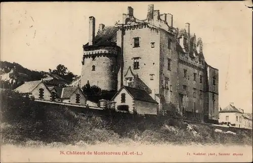 Ak Montsoreau Maine et Loire, Château