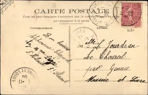 Ak Montsoreau Maine et Loire, Château