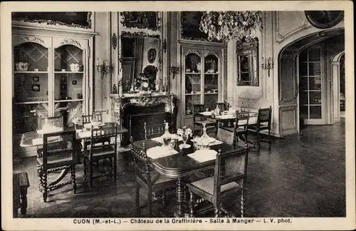 Ak Cuon Maine et Loire, Château de la Graffinière, Salle à Manger