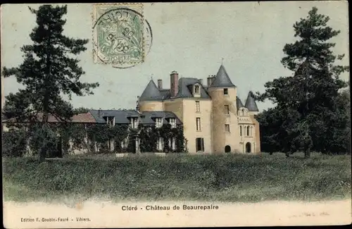 Ak Cléré Maine et Loire, Château de Beaurepaire