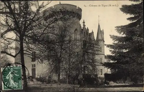 Ak Tigné Maine et Loire, Château