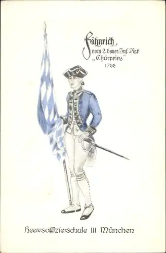 Regiment Ak Fähnrich 2. bayer. Inf. Rgt. Kurprinz 1788, Heeresoffizierschule III München