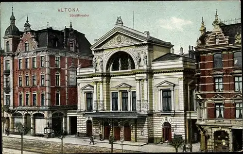 Ak Hamburg Altona, Stadttheater