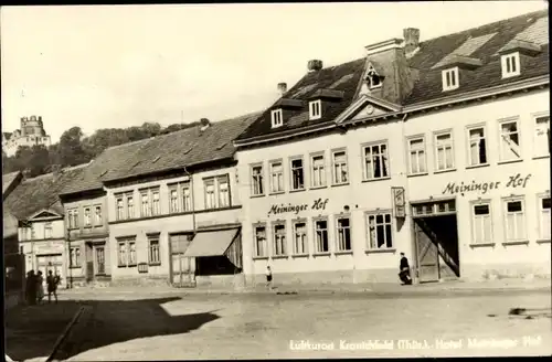 Ak Kranichfeld in Thüringen, Hotel Meininger Hof