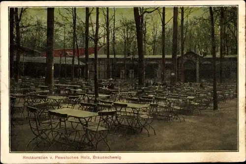 Ak Braunschweig in Niedersachsen, Restauration v. Pawelsches Holz
