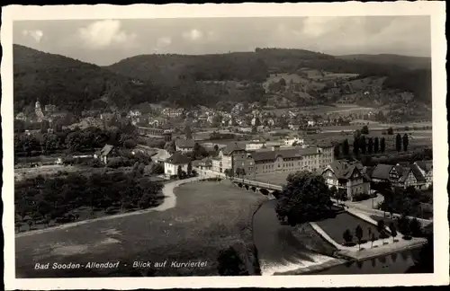 Ak Bad Sooden Allendorf an der Werra Hessen, Blick auf Kurviertel