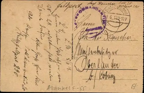 Ak Azannes Meuse, Ortsansicht, Kirche, zerstörte Gebäude, I. WK