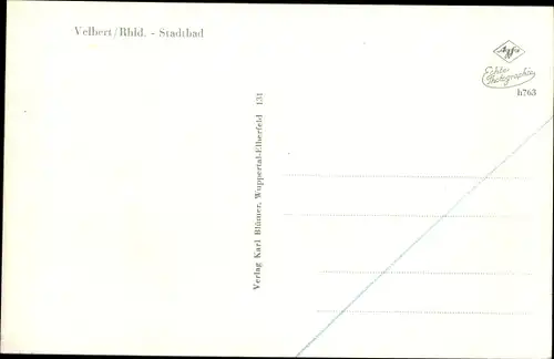 Ak Velbert im Rheinland, Stadtbad, Sprungturm