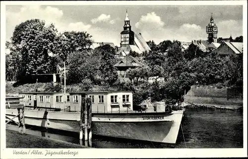 Ak Verden an der Aller, Jugendherberge, Schiff Störtebeker