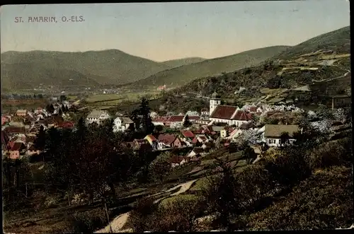 Ak Saint Amarin Sankt Amarin Elsass Haut Rhin, Gesamtansicht