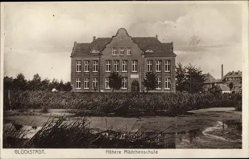 Ak Glückstadt an der Elbe, Höhere Mädchenschule