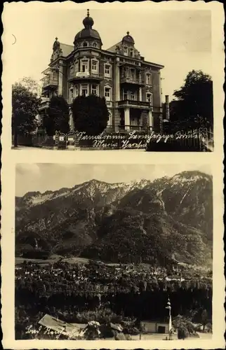 Ak Bad Reichenhall in Oberbayern, Gesamtansicht, Sanatorium der barmherzigen Brüder