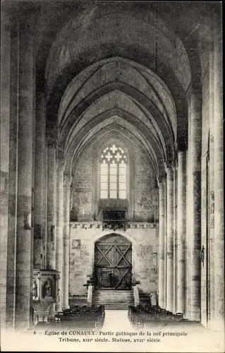 Ak Cunault Maine et Loire, Intérieur de l'Église