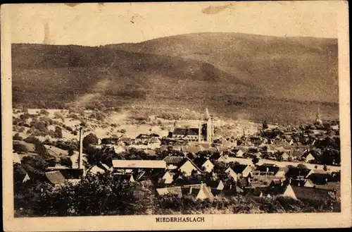 Ak Niederhaslach Elsass Bas Rhin, Gesamtansicht