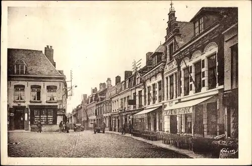 Ak Mont Cassel Nord, Rue du Marechal Foch, Hotel du Sauvage