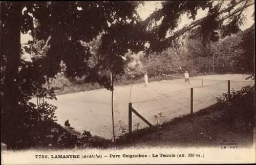 Ak Lamastre Ardèche, Parc Seignobos, Le Tennis