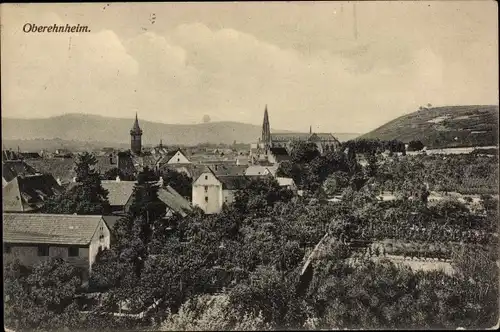 Ak Obernai Oberehnheim Elsass Bas Rhin, Teilansicht des Ortes