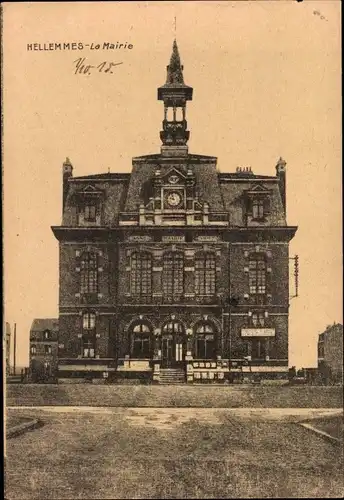 Ak Hellemmes Lille Nord, La Mairie