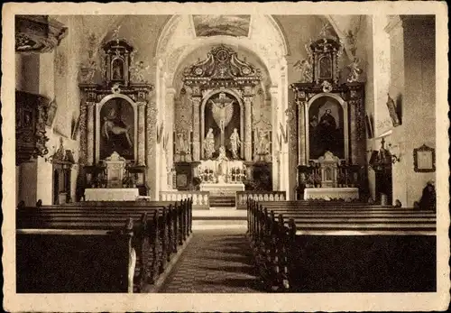 Ak Bischofsheim an der Rhön, Kloster Kreuzberg, Wallfahrtskirche zum hl. Kreuz
