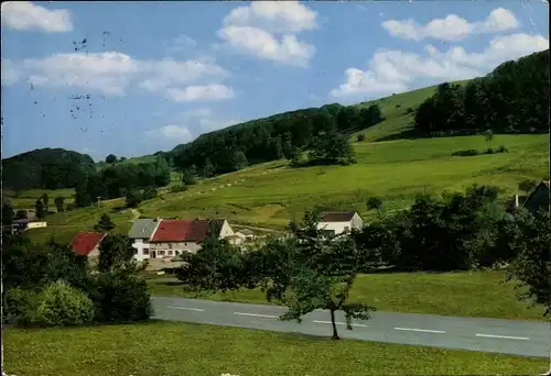 Ak Oberweißenbrunn Bischofsheim an der Rhön, Gasthof Pension Zum Mühlengrund