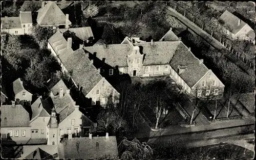 Ak Weener Ostfriesland, Fliegeraufnahme