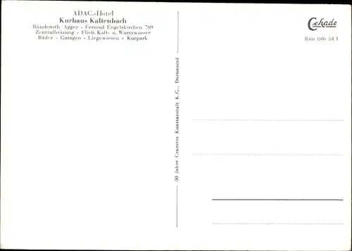 Ak Kaltenbach Engelskirchen Oberbergisches Land, Kurhaus
