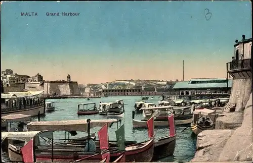 Ak Malta, Grand Harbour, Hafenpartie