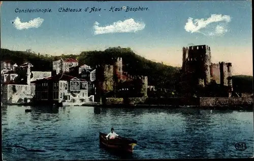 Ak Konstantinopel Istanbul Türkei, Chateaux d'Asie, Haut Bosphore