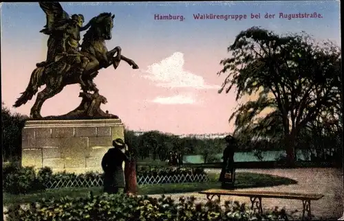 Ak Hamburg Mitte Altstadt, Walkürengruppe bei der Auguststraße