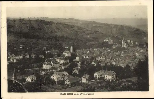 Ak Bad Orb in Hessen, Blick vom Wintersberg