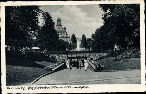 Ak Bonn am Rhein,  Poppelsdorfer Allee, Universität