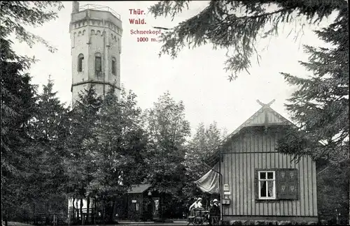 Ak Gehlberg Suhl in Thüringen, Schneekopf, Aussichtsturm