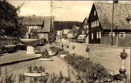 Ak Breitenbach Schleusingen in Thüringen, Straßenpartie