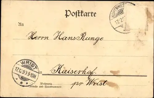 Ak Hohenwestedt in Holstein, Vorderstraße, Hinterstraße