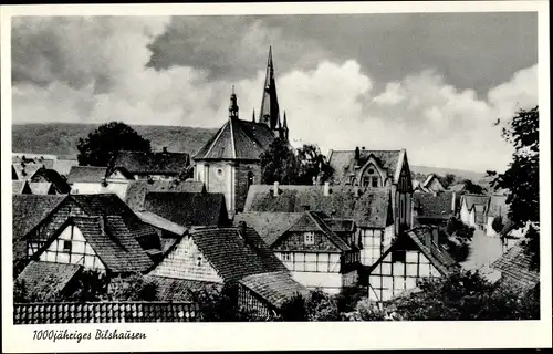 Ak Bilshausen im Eichsfeld Niedersachsen, Kirche, Fachwerkhäuser, 1000jährige Stadt