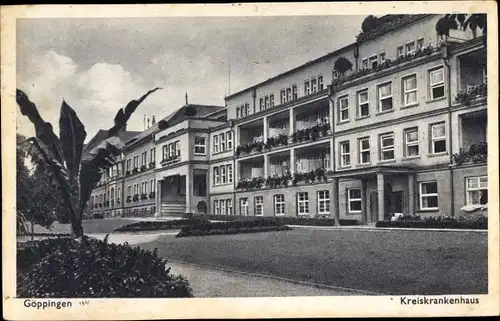 Ak Göppingen in Württemberg, Kreiskrankenhaus