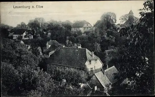 Ak Lauenberg a.d. Elbe, Teilansicht des Ortes