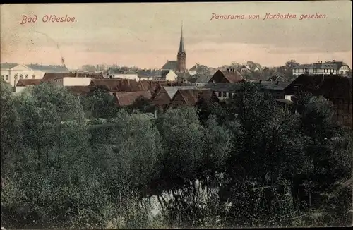 Ak Bad Oldesloe in Schleswig Holstein, Panorama von Nordosten gesehen