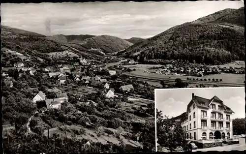 Ak Lautenbach im Renchtal Schwarzwald, Gesamtansicht, Hotel Sternen