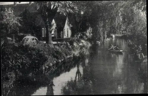 Ak Rotenburg an der Wümme, Wasserpartie Bootsfahrt