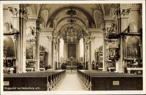 Ak Rottenburg am Neckar, Weggentalkirche im Weggental