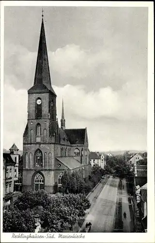 Ak Recklinghausen im Ruhrgebiet, Marienkirche